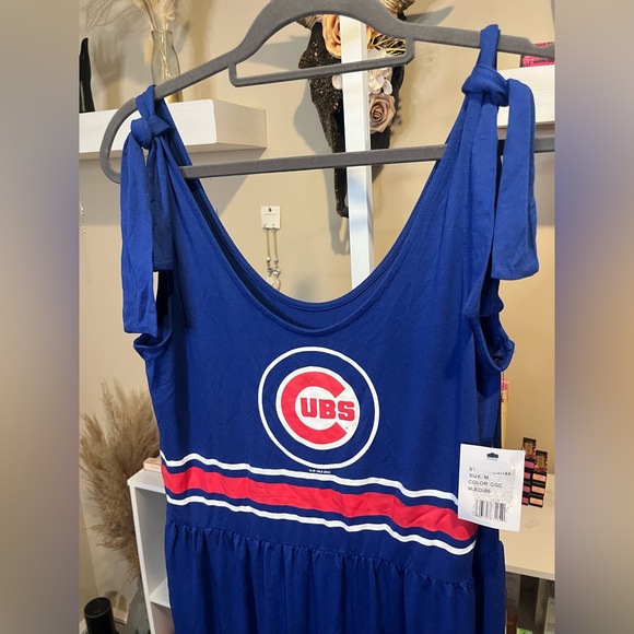 NWT Chicago Cubs G-III 4Her by Carl Bank Royal Game Over Maxi Dress - Picture 6 of 9